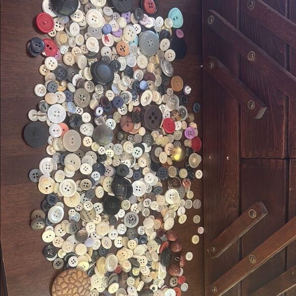 Vintage Button Collection in Jar - Picture 2 of 6